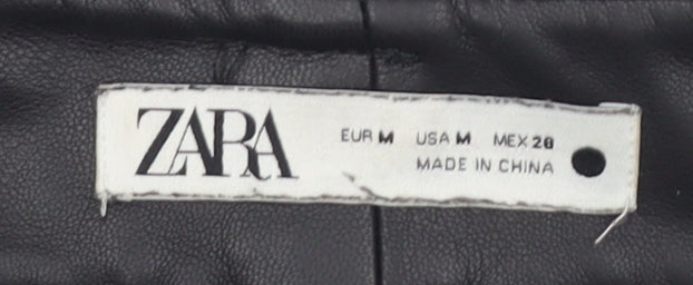 Zara Women’s Black Straight Trousers - M, Stylish Casual Wear