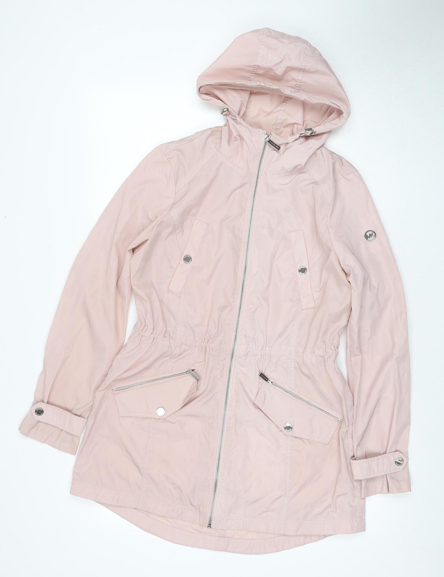 Michael Kors Women's Pink Parka Jacket M