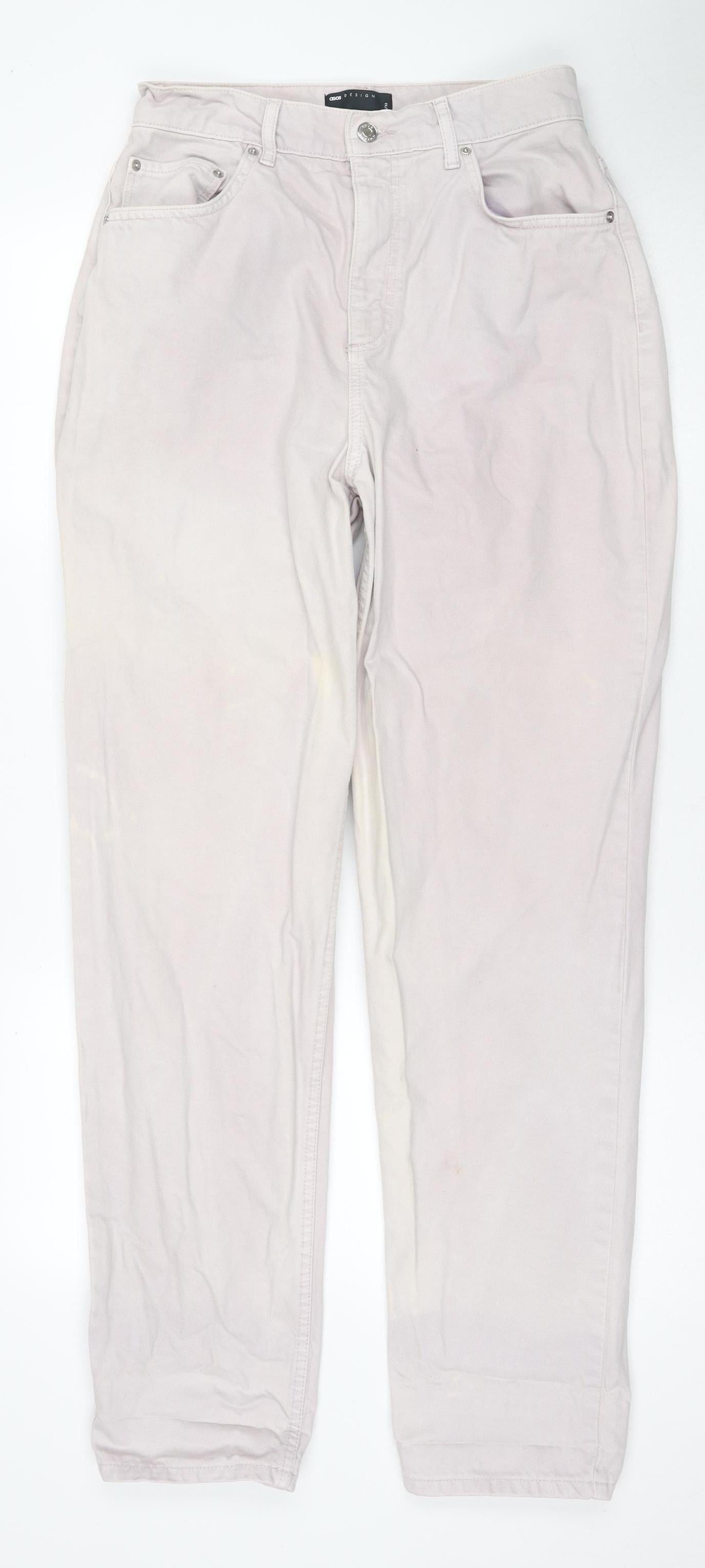 ASOS DESIGN Men's Beige Jeans Size 30 Button Pockets