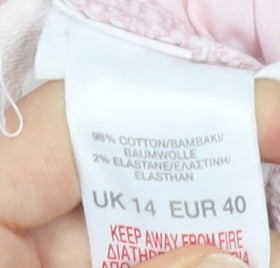 River Island Women's Pink Bermuda Shorts Size 14