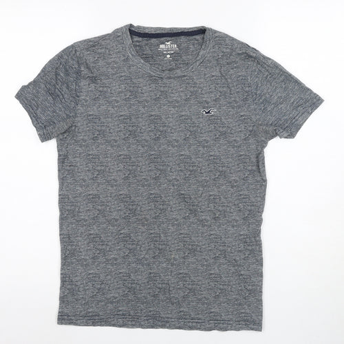 Hollister Men's Grey Crew Neck T-Shirt XXS