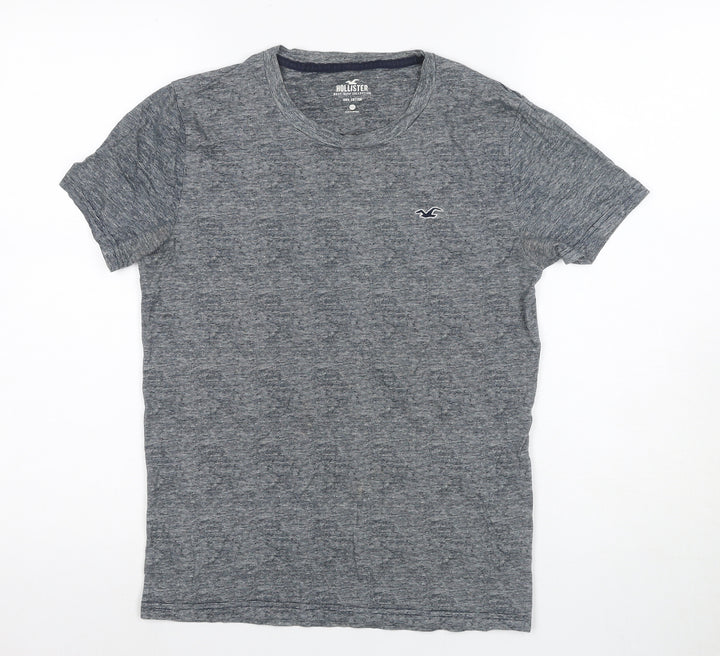 Hollister Men's Grey Crew Neck T-Shirt XXS