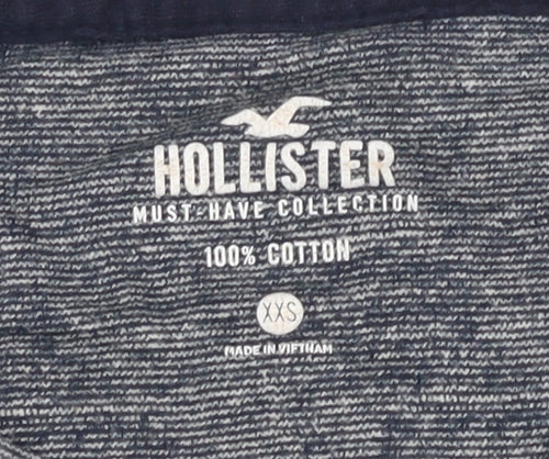 Hollister Men's Grey Crew Neck T-Shirt XXS