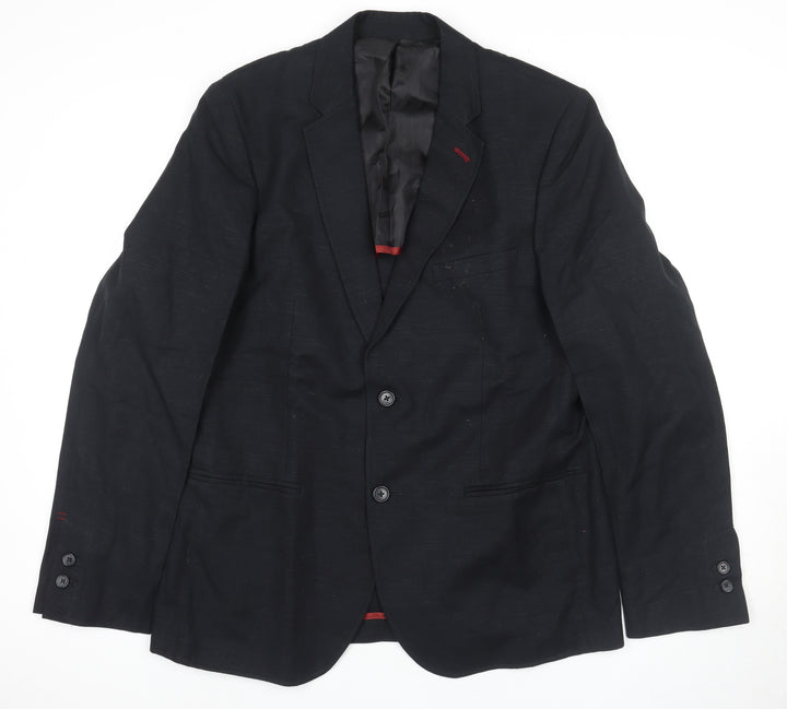 Ascot Men's Black Suit Jacket - Size 40, Formal