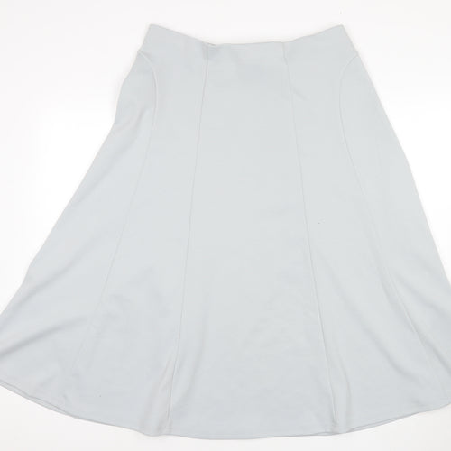 Damart Women's Grey A-Line Midi Skirt, Size 18