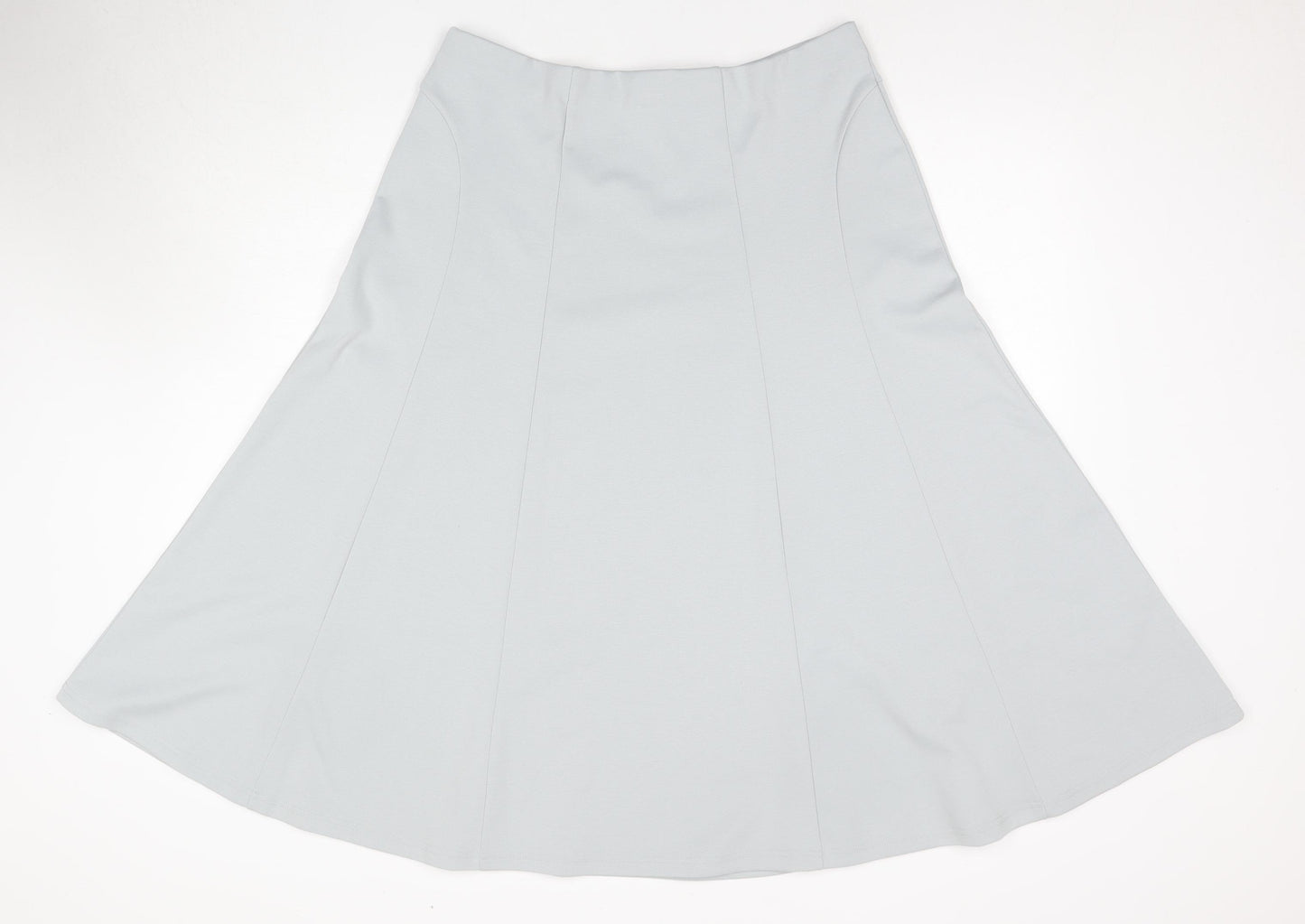 Damart Women's Grey A-Line Midi Skirt, Size 18
