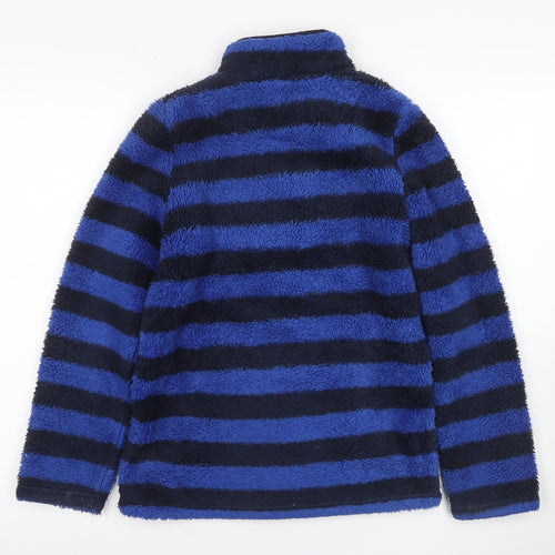 Joules Boys Blue Striped Pullover Hoodie 11-12 Years