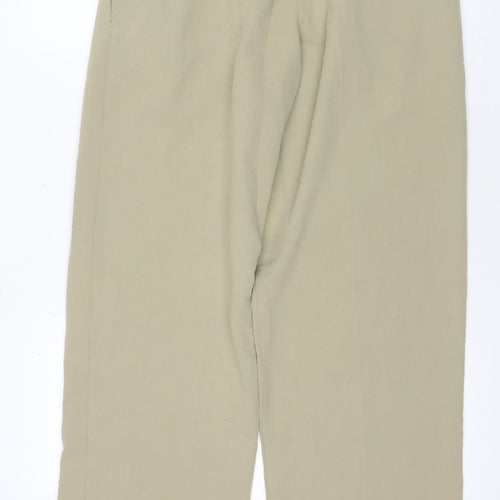 ASOS DESIGN Women's Beige Straight Trousers Size 10