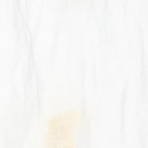Marks and Spencer Women's White Linen Trousers Size 12