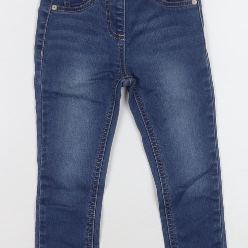 Next Girls Blue Jegging Jeans 3 Years Adjustable Waist