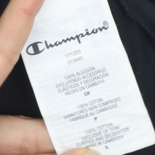 Champion Black Unisex Tank S - Mock Neck Jersey Basic