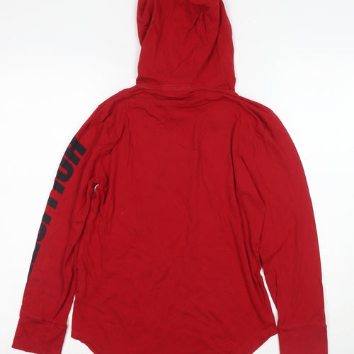 Hollister Women's Red Pullover Hoodie XXS Casual