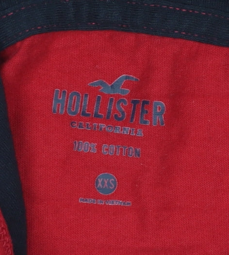 Hollister Women's Red Pullover Hoodie XXS Casual