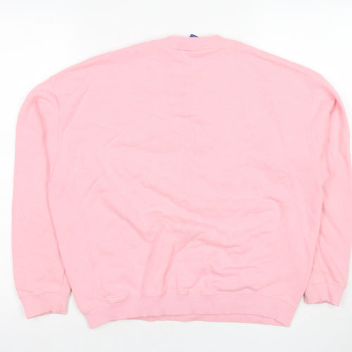 Champion Pink Unisex Kids Logo Sweatshirt XL