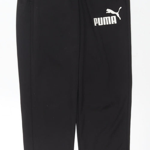 Puma Boys Black Joggers L Tapered Sports Trousers