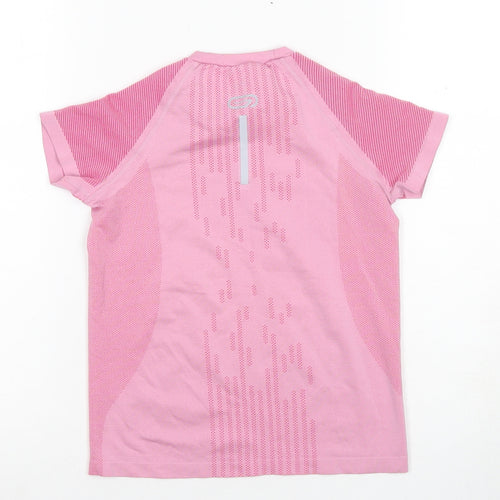 Decathlon Girls Pink Athletic T-Shirt, 8 Years, Lightweight