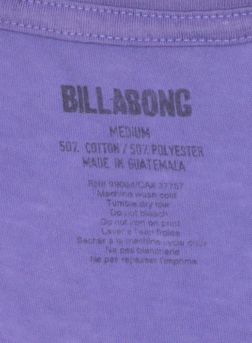 Billabong Women's Purple New York T-Shirt M