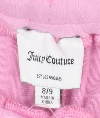 Juicy Couture Girls Pink Velour Sweat Shorts Size 10