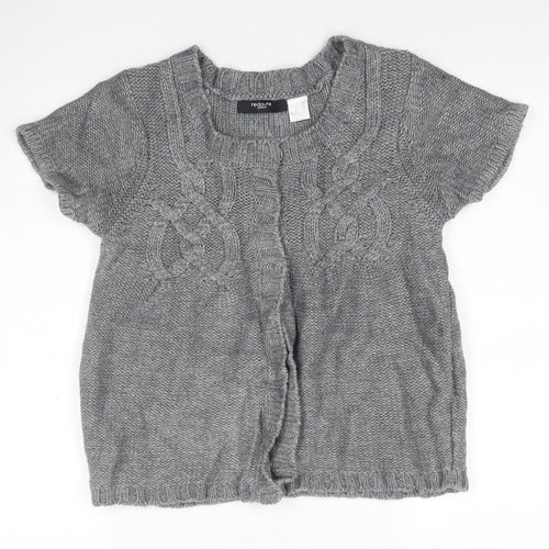 La Redoute Women's Grey Cable-Knit Cardigan UK 14