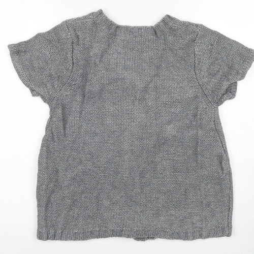 La Redoute Women's Grey Cable-Knit Cardigan UK 14