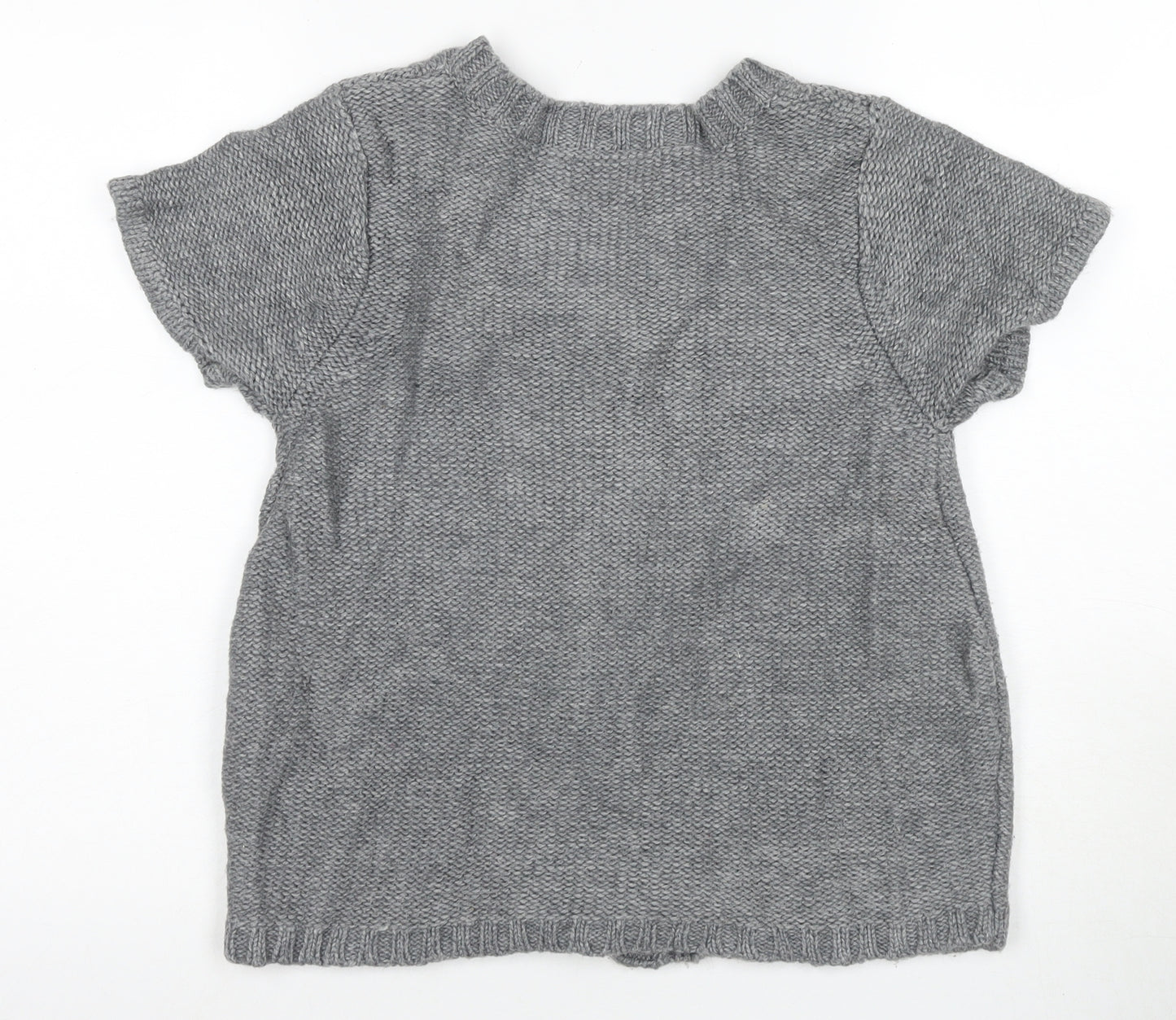 La Redoute Women's Grey Cable-Knit Cardigan UK 14