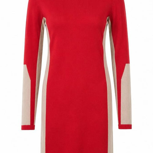 W118 by Walter Baker Women's XS Red Beige Shift Dress
