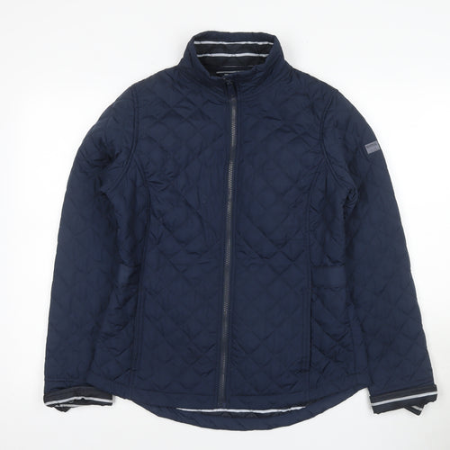 Regatta Women's Blue Quilted Jacket - Size 10, Full Zip