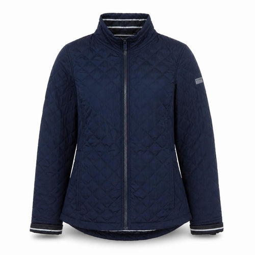 Regatta Women's Blue Quilted Jacket - Size 10, Full Zip