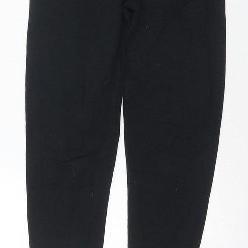 DKNY Girls Black Ankle Leggings, Cotton Blend, 12 Years