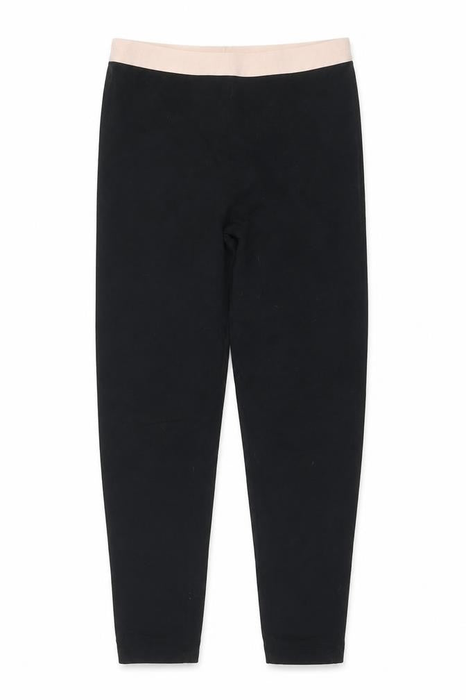 DKNY Girls Black Ankle Leggings, Cotton Blend, 12 Years