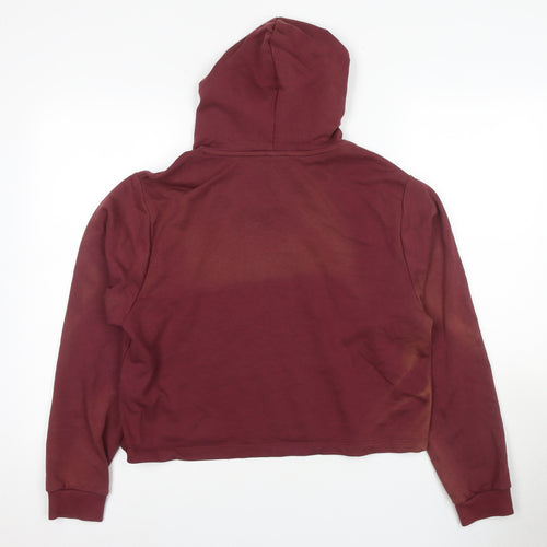 Puma Women's Red Pullover Hoodie, Size 14, Regular Fit, Sports