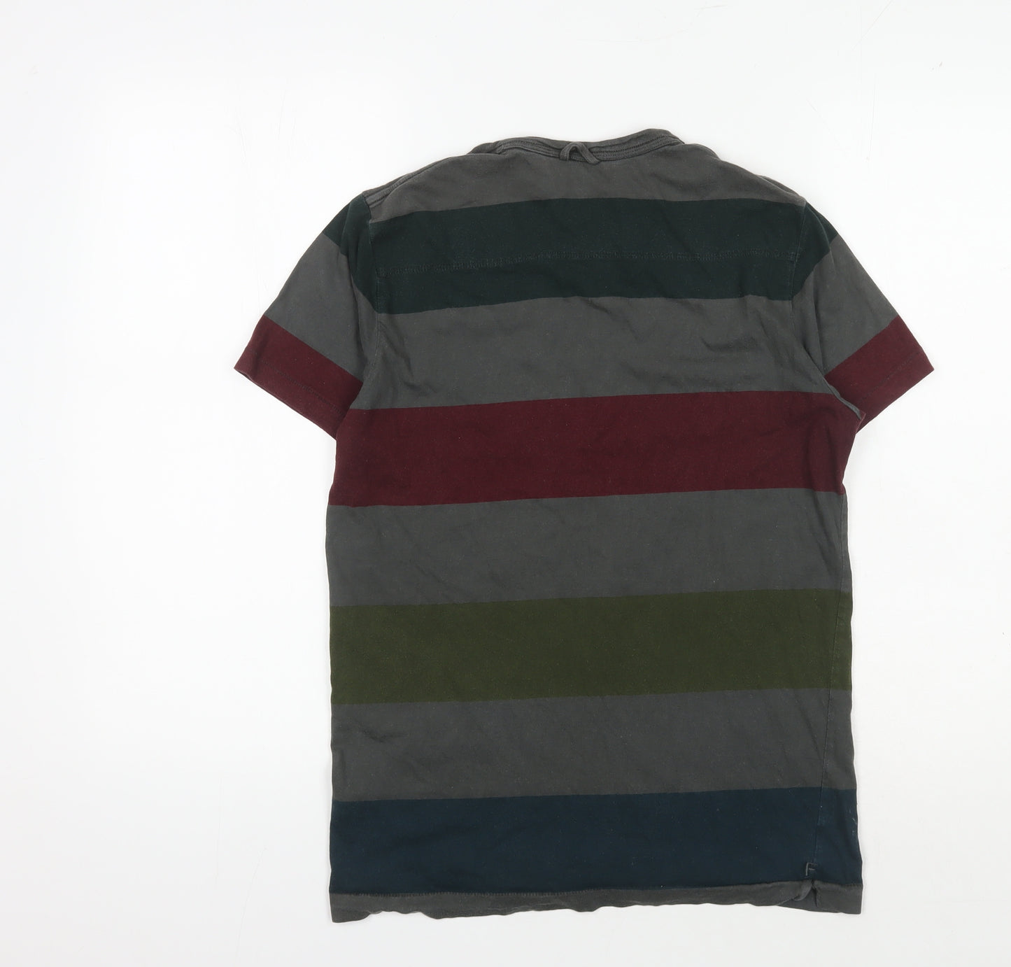French Connection Men's Multicoloured Striped T-Shirt S