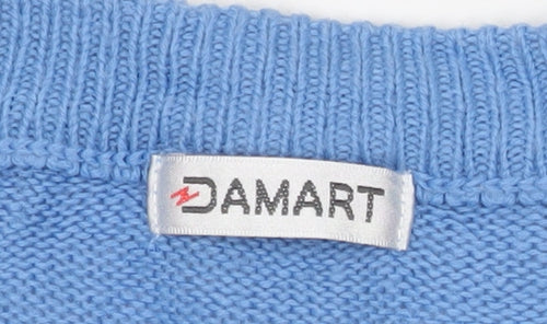 Damart Women's Blue Pullover Jumper L