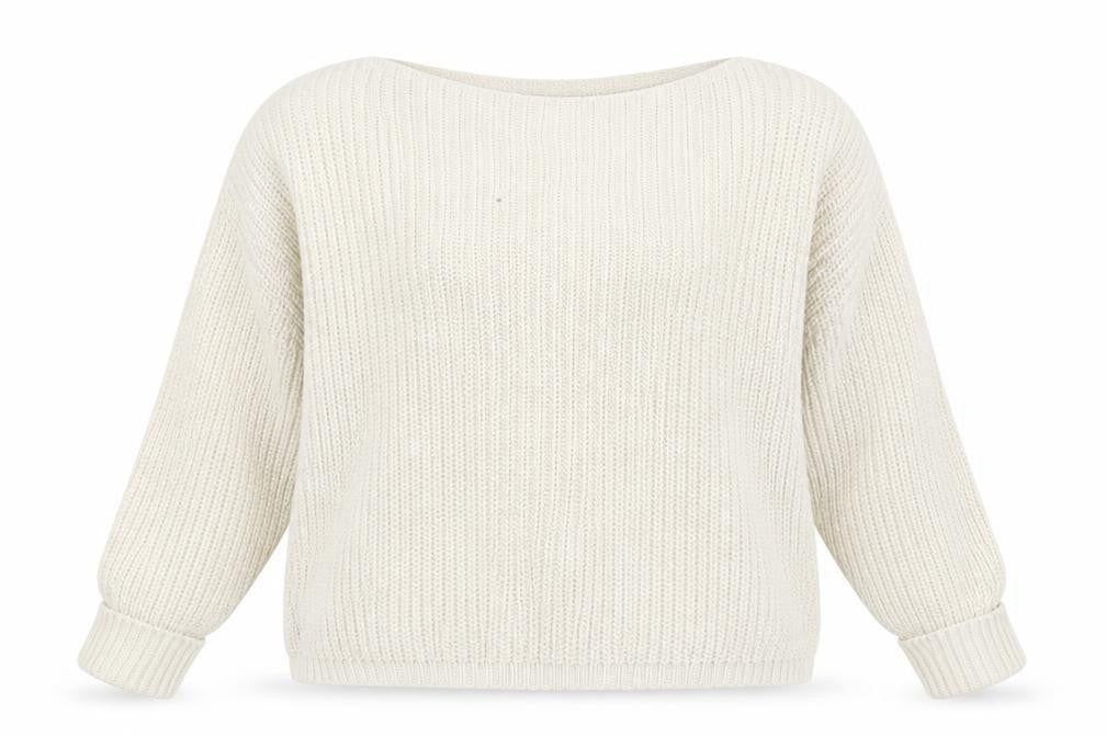 French Connection Women's Ivory XS Pullover Jumper