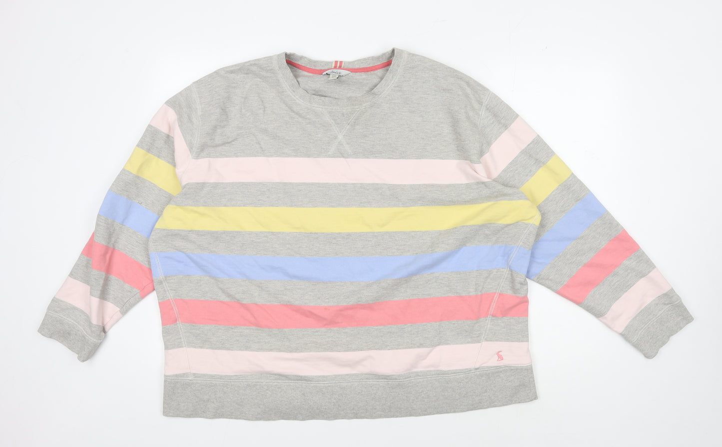 Joules Women's Multicoloured Stripe Pullover Sweatshirt Size 22