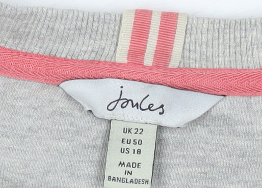 Joules Women's Multicoloured Stripe Pullover Sweatshirt Size 22