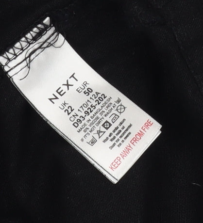 Next Women's Black Sleeveless Scoop Neck Dress