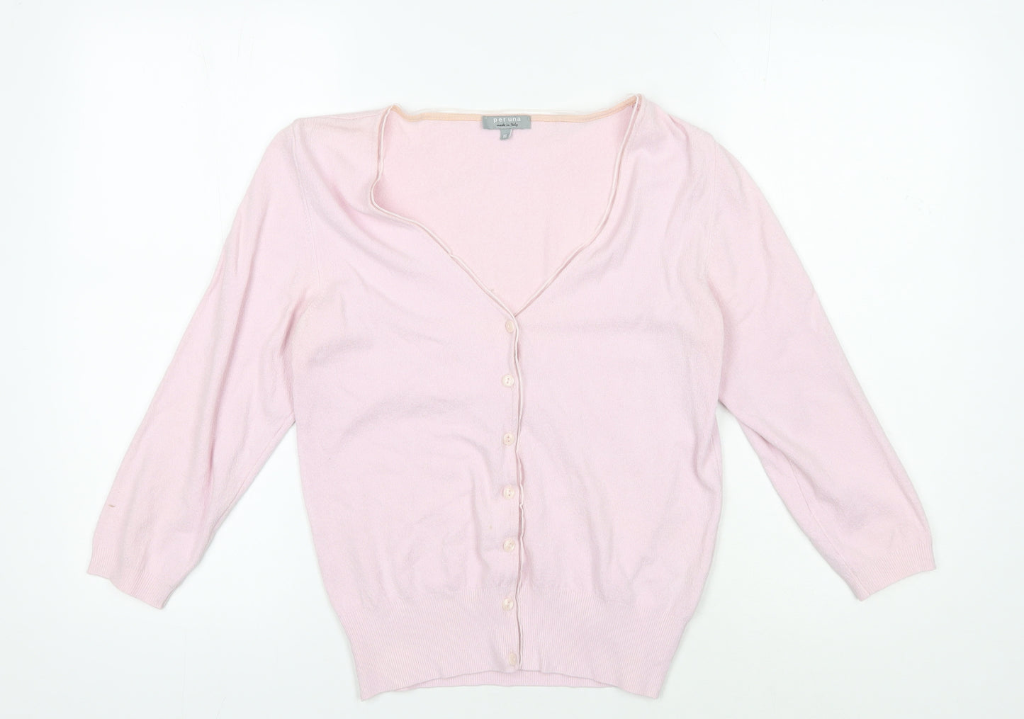 Per Una Women's Pink V-Neck Cardigan Size 16