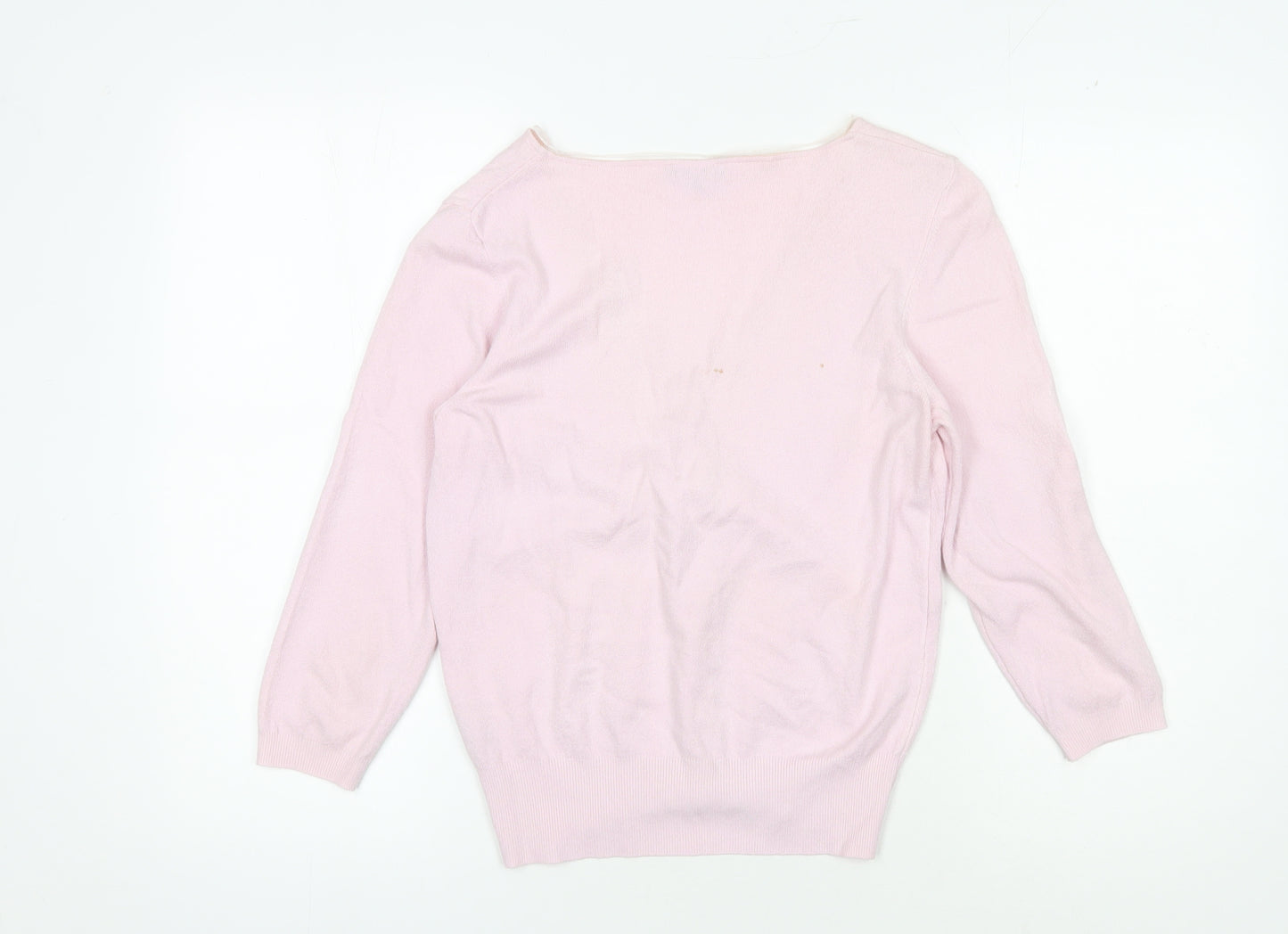 Per Una Women's Pink V-Neck Cardigan Size 16