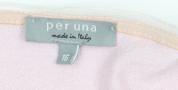 Per Una Women's Pink V-Neck Cardigan Size 16