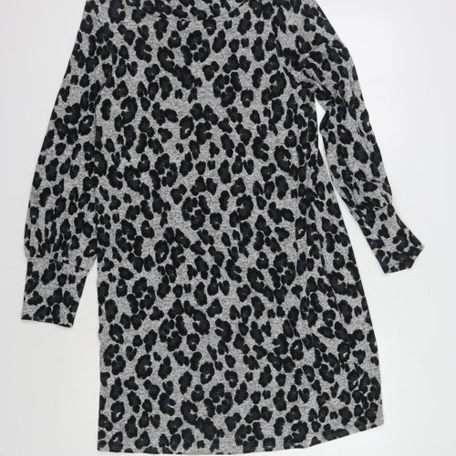 Wallis Women's Leopard Print Knit Dress Size 14