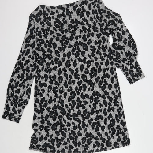 Wallis Women's Leopard Print Knit Dress Size 14