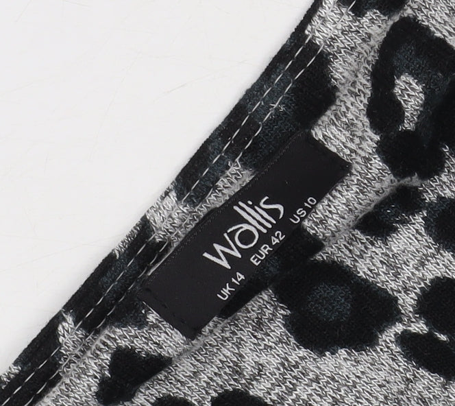 Wallis Women's Leopard Print Knit Dress Size 14