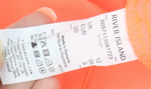 River Island Women's Orange Trousers Size 12