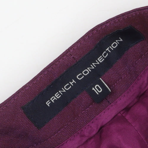 French Connection Women's Purple Trousers, Size 10