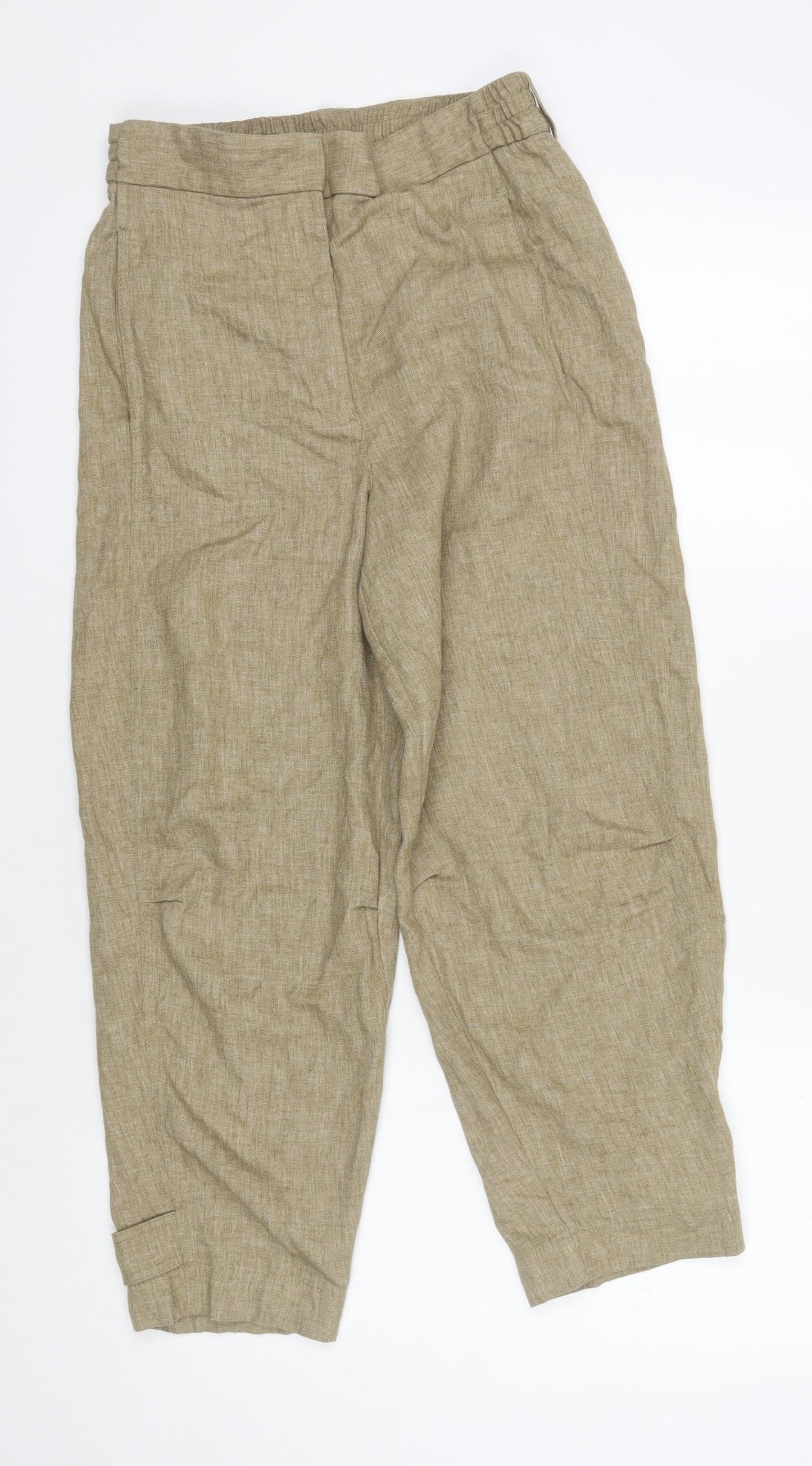 Zara Women's Beige Jogger Trousers XS