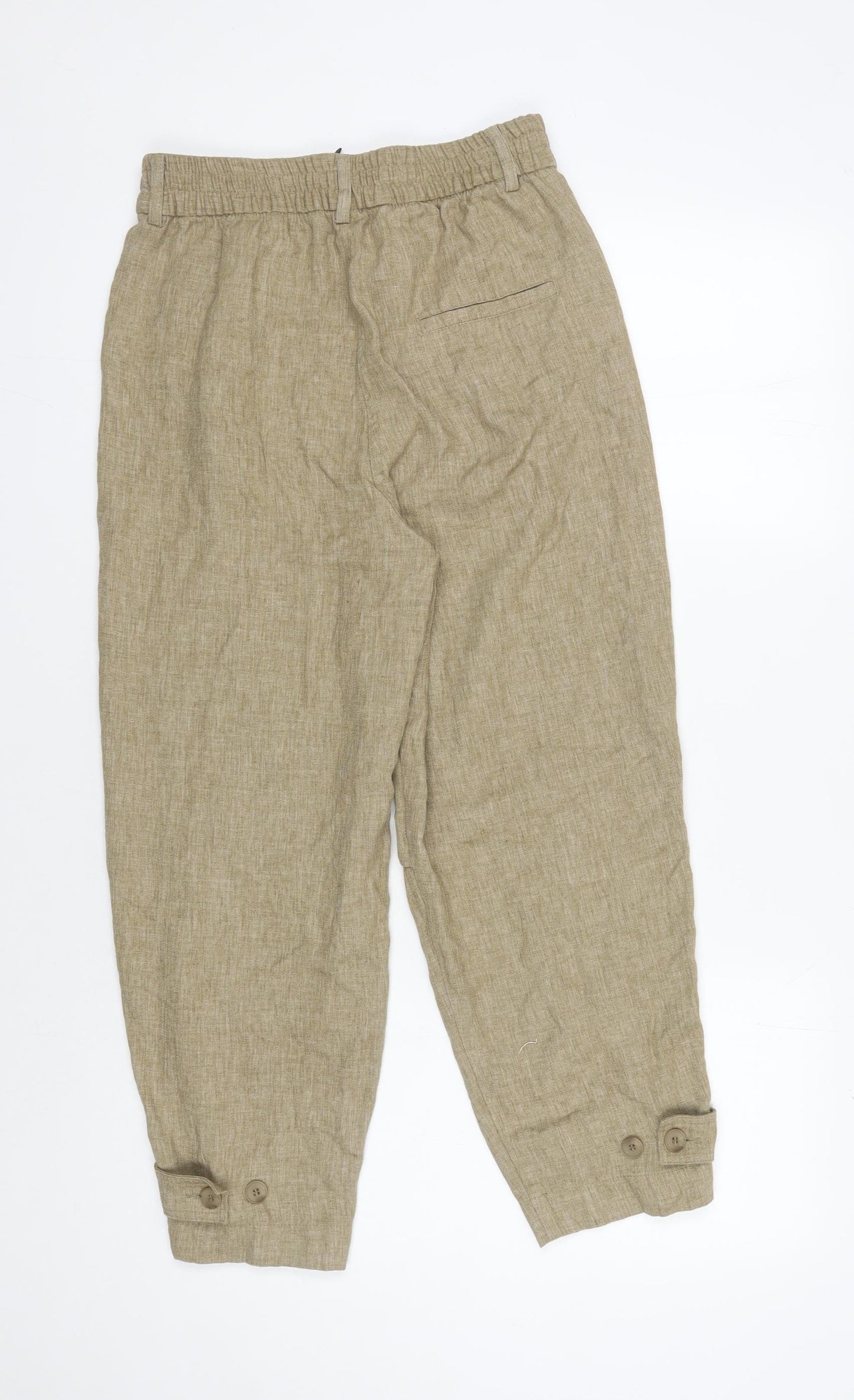 Zara Women's Beige Jogger Trousers XS