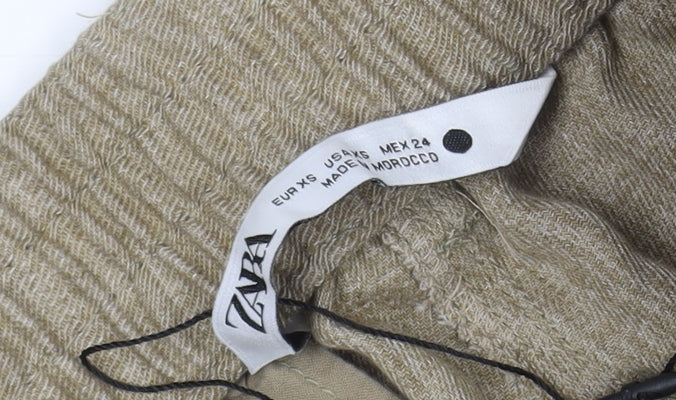 Zara Women's Beige Jogger Trousers XS