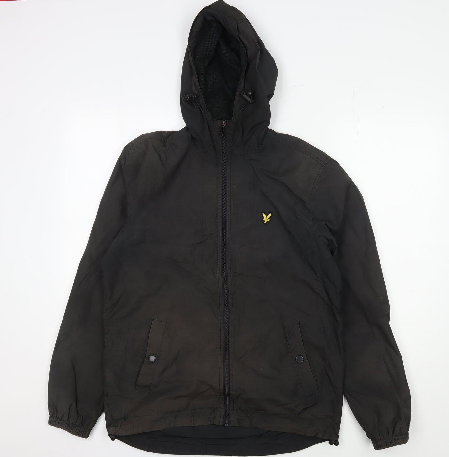 Lyle & Scott Men's Black Hooded Jacket S Regular Fit