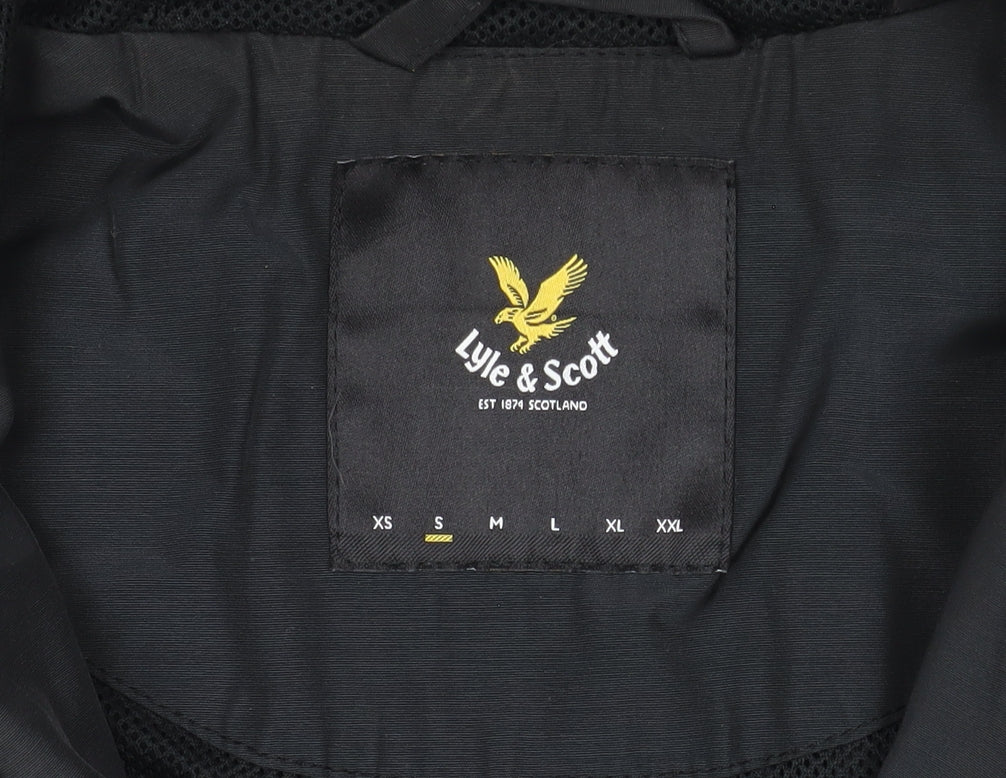 Lyle & Scott Men's Black Hooded Jacket S Regular Fit